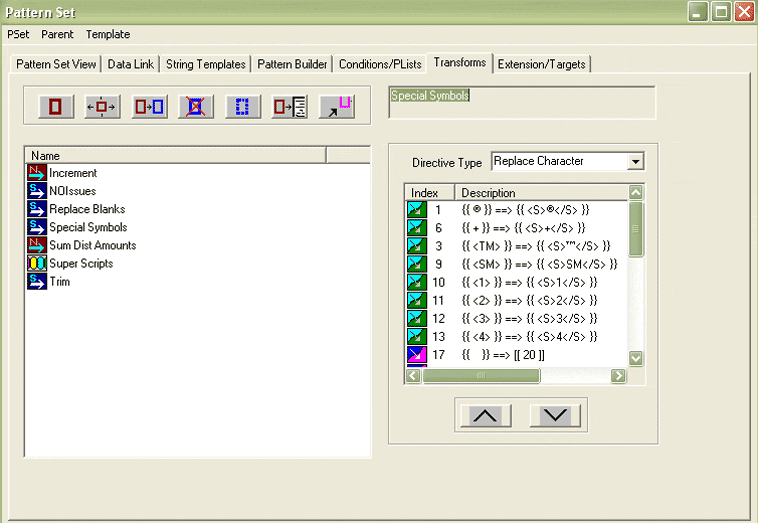 PatternStream Transform View provides means to creat transform objects from one or more directives