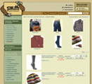 skin template, setting for product content for Smith Farm Stores Specialty Store: Workwear, Outerwear, and Footwear product lines